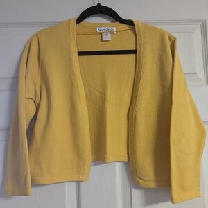 Yellow Sunshine Golden Cardigan Shrug Cropped Short Shoulder Dress Cover